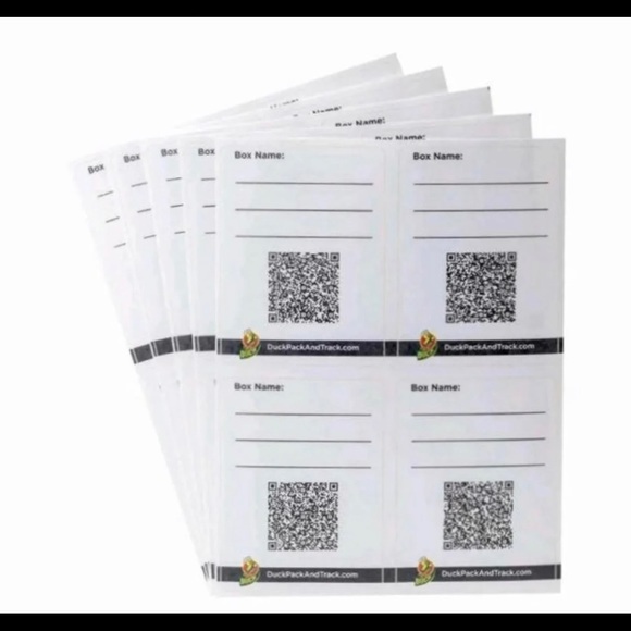 DUCK PACK & TRACK Label System Inventory Storage Organize Clutter Scan 40 Count - Picture 3 of 6